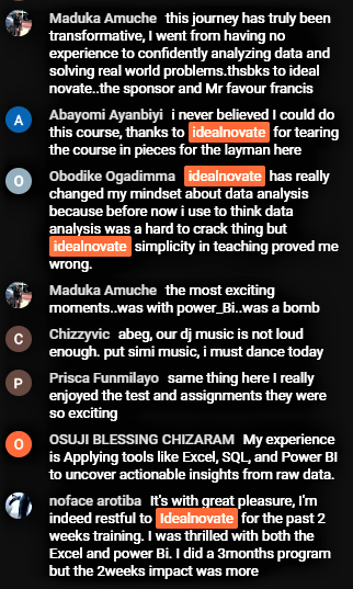 Data student testimonial