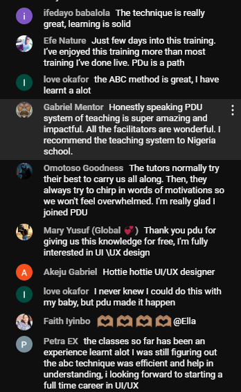 UI/UX student testimonial