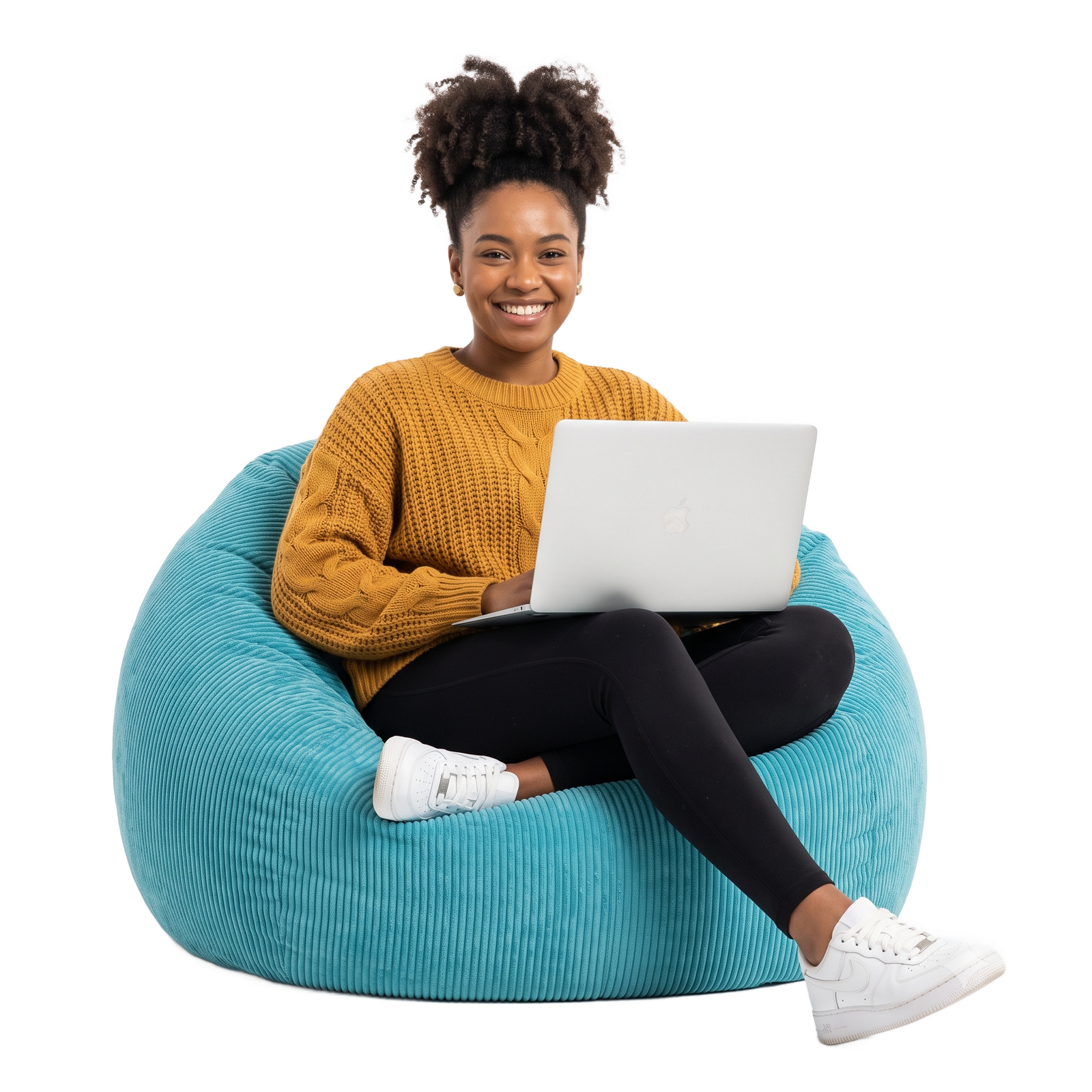 AI Income Blueprint student learning on a laptop